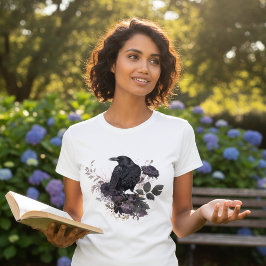 Mörk Botanisk Korp Dyster Akademisk Grafik T Shirt