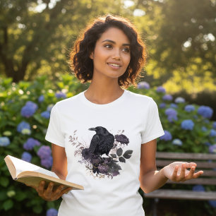 Mörk Botanisk Korp Dyster Akademisk Grafik T Shirt