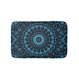 Mörk Botanisk Noir Mandala Badrumsmatta