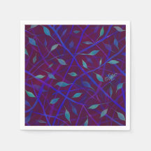 Mörk Botaniskt burgundy Jewel Foliage Monogram