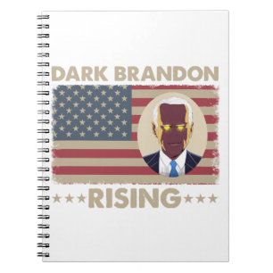 Mörk Brandon Funny Joe Biden Meme Anteckningsbok