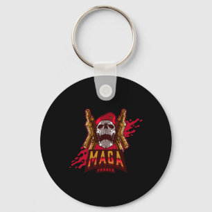 Mörk Brandon Halloween Costume Scary Trump Biden F Nyckelring