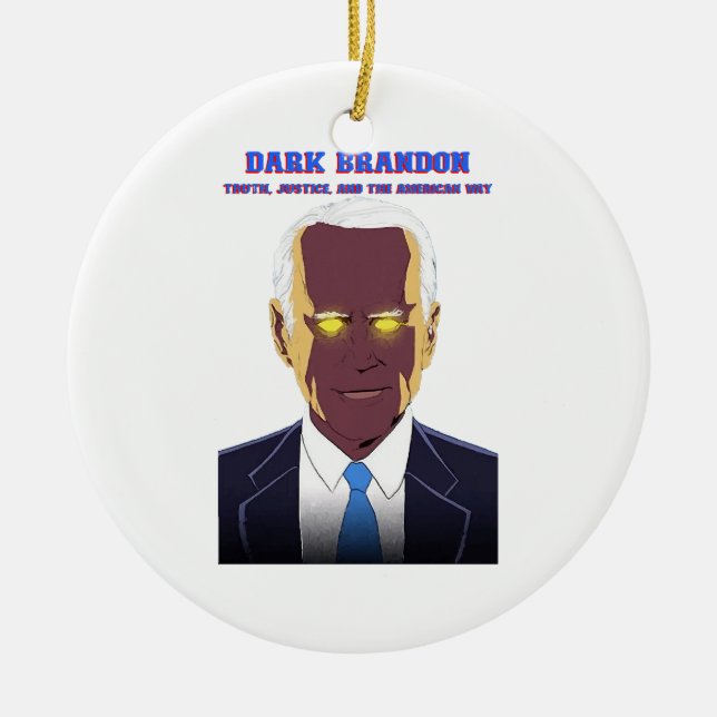 Mörk Brandon Julgransprydnad Keramik (Framsidan)