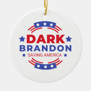 Mörk Brandon Julgransprydnad Keramik