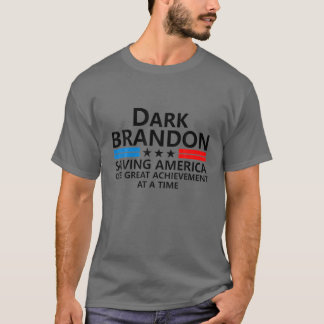 Mörk Brandon Pro Biden Saving America USA flagga A T Shirt