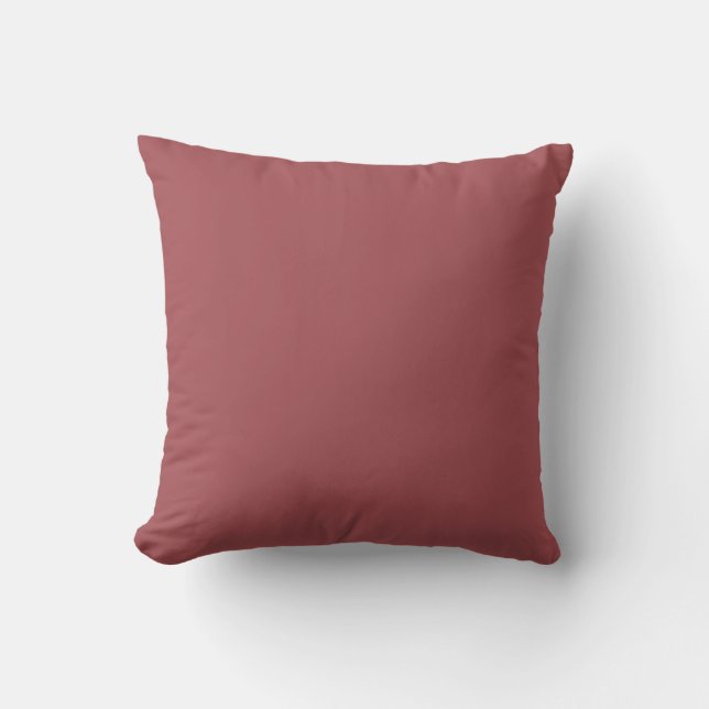 Mörk Brick Red Solid Färg 2024 Trending Sadow Kudde (Framsida)