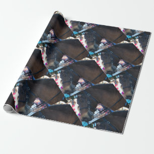 Mörk Brown Arabian Horse med glasögon Presentpapper