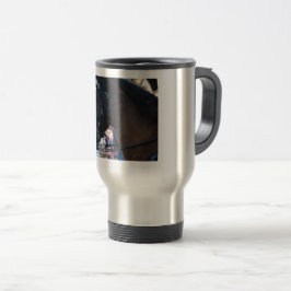 Mörk Brown Arabian Horse med glasögon Resemugg