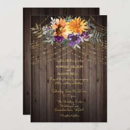 Mörk Brown Barnboard String Ljus Solblommor