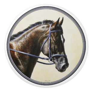 Mörk Brown Bay Trakehner Dressage Horse Knopp