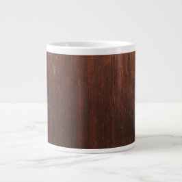Mörk Brown Faux Wood Jumbo Mugg