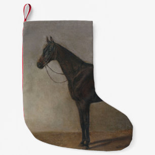Mörk Brown Gelding Horse (Vintage Animal Art) Liten Julstrumpa