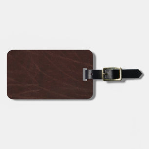 Mörk Brown Leather Bagagebricka