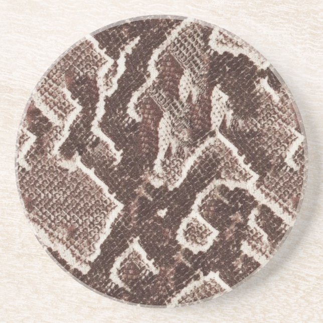 Mörk Brown Snake Skin Underlägg (Framsidan)
