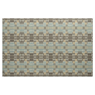 Mörk Brown Taupe Beige Seafoam Grönt Ethnic look Tyg