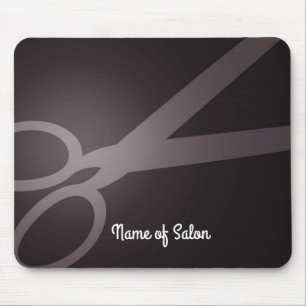 Mörk Brown White Scissors Hair Salon Musmatta