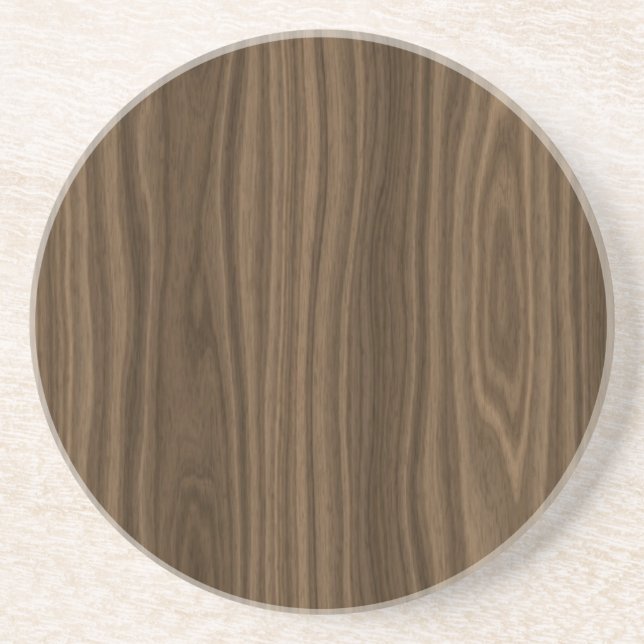 Mörk Brown Wood Grain Underlägg (Framsidan)