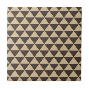 Mörk Brun geometrisk triangel Mönster Kakelplatta