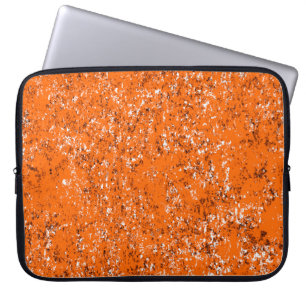 Mörk brun grym bakgrund. Svartvit orange o Laptop Fodral