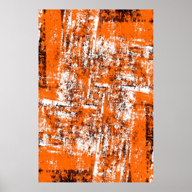 Mörk brun grym bakgrund. Svartvit orange o Poster (Framsidan)