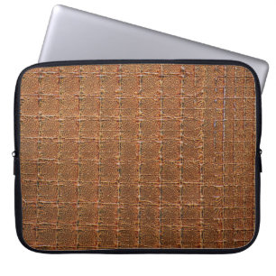 Mörk Brun krokodilläder Struktur design Laptop Fodral