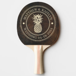 Mörk Brun Monazit Stens Ananas Bröllopsnamn Pingisracket
