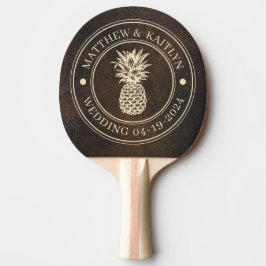 Mörk Brun Monazit Stens Ananas Bröllopsnamn Pingisracket