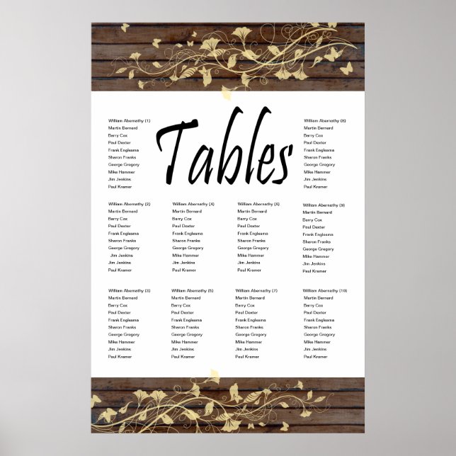 Mörk Brun träsdiagram Poster (Framsidan)