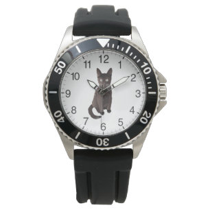 Mörk Brunkatt Armbandsur