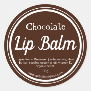 Mörk Brunt choklad Smak på spalt på spalt Runt Klistermärke