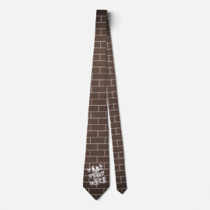Mörk Brunt väggfäste - Anpassningsbar Slips
