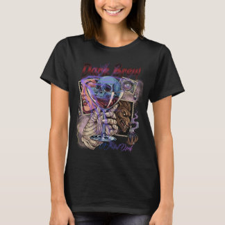 Mörk brygd Halloween Skalle Cocktail Gotisk Vampyr T Shirt