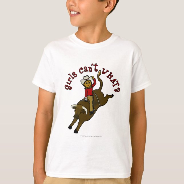 Mörk Bull Rider Tee Shirt (Framsida)