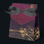 Mörk Burgunder och Guld Presentaskar<br><div class="desc">Bländande vintagepresentbox med detaljer i burgunderrött och guld.</div>