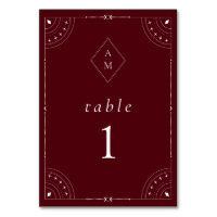 Mörk Burgunderfärgad Celestial Måne & Stjärnor