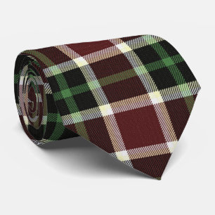 Mörk Burgundy Grönt White Tartan Play Mönster Slips