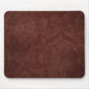 Mörk Burgundy mönstertapet Musmatta