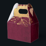 Mörk Burgundy och Guld Presentaskar<br><div class="desc">Dazzling vintage favbox i accents of burgundy and guld.</div>