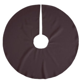 Mörk Burgundy | Plain Burgundy Julgransmatta Borstad Polyester