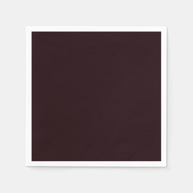 Mörk Burgundy | Plain Burgundy Pappersservett (Framsidan)