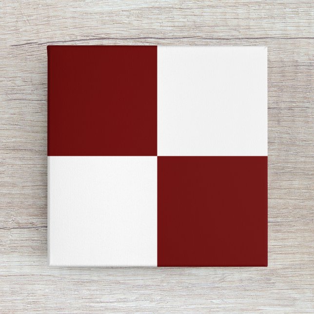 Mörk Burgundy Red White Checkered Ceramic Tile Kakelplatta (Skapare uppladdad)