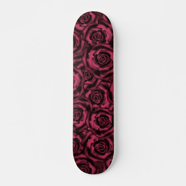 Mörk Burgundy ro . Mini Skateboard Bräda 18,5 Cm (Framsida)