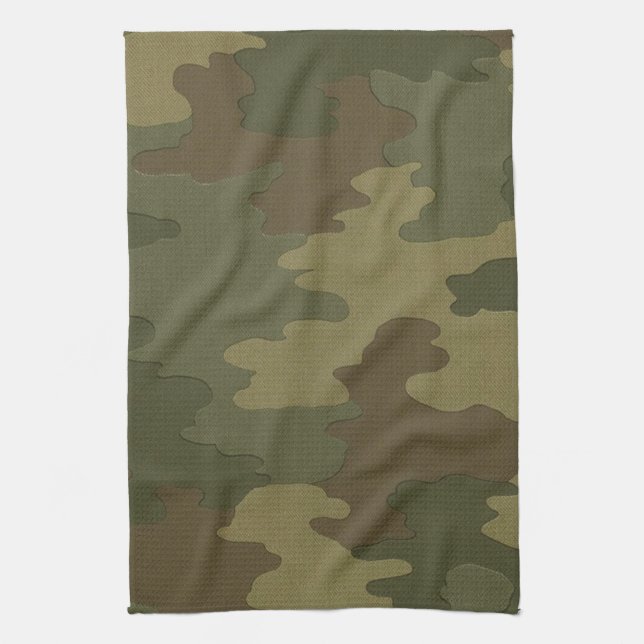 Mörk Camouflage Kitchen Towel Kökshandduk (Vertikal)