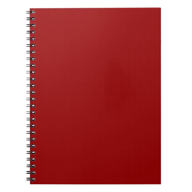 Mörk Candy Apple Red Solid Färg Anteckningsbok (Framsidan)