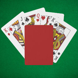 Mörk Candy Apple Red Solid Färg Casinokort
