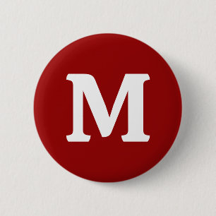 Mörk Candy Apple Red Solid Färg Knapp