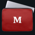 Mörk Candy Apple Red Solid Färg Laptop Fodral<br><div class="desc">Mörk Candy Apple Red Solid Färg modern färg.</div>