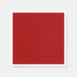 Mörk Candy Apple Red Solid Färg Pappersservett