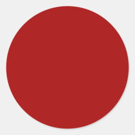 Mörk Candy Apple Red Solid Färg Runt Klistermärke