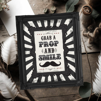 Mörk Carnival Psycho Circus Grab a prop Photo Sign Poster